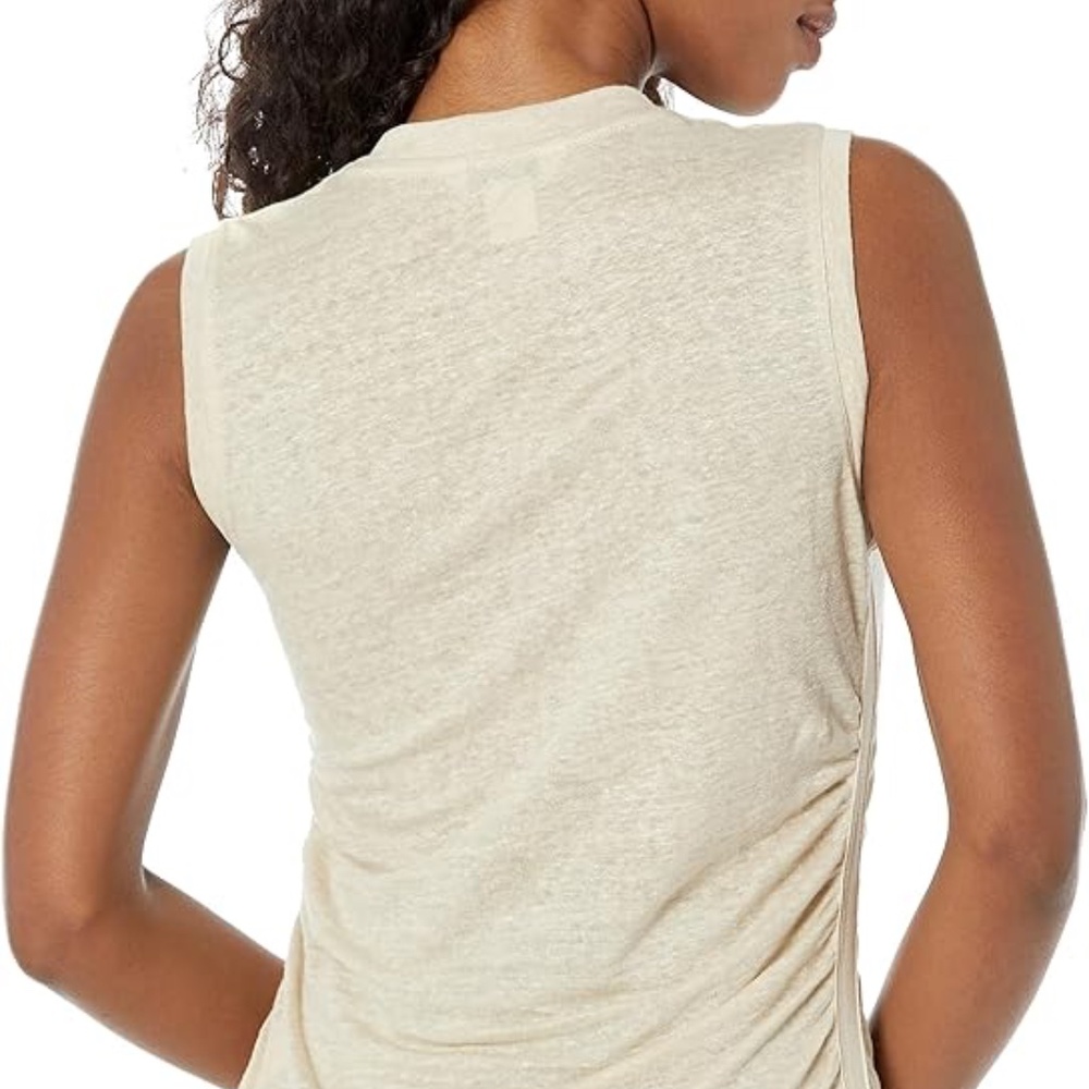 Ruched Side Top - New With Tags - NEVER WORN - Flaxseed* - Picture 6 of 6